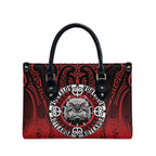 Aotearoa Bulldog Leather Bag New Zealand Kowhaiwhai Tribal - Aussie Hoodie