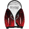 Aotearoa Bulldog Sherpa Hoodie New Zealand Kowhaiwhai Tribal