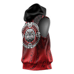 Aotearoa Bulldog Sleeveless Hoodie New Zealand Kowhaiwhai Tribal - Aussie Hoodie