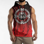 Aotearoa Bulldog Sleeveless Hoodie New Zealand Kowhaiwhai Tribal - Aussie Hoodie
