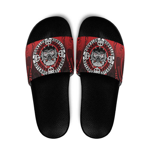 Aotearoa Bulldog Slide Sandals New Zealand Kowhaiwhai Tribal - Aussie Hoodie