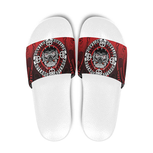 Aotearoa Bulldog Slide Sandals New Zealand Kowhaiwhai Tribal - Aussie Hoodie