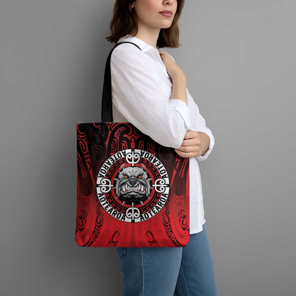 Aotearoa Bulldog Tote Bag New Zealand Kowhaiwhai Tribal - Aussie Hoodie