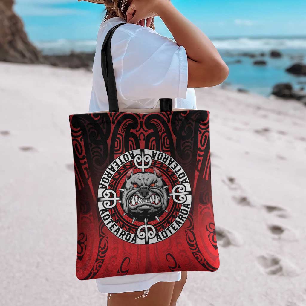 Aotearoa Bulldog Tote Bag New Zealand Kowhaiwhai Tribal - Aussie Hoodie