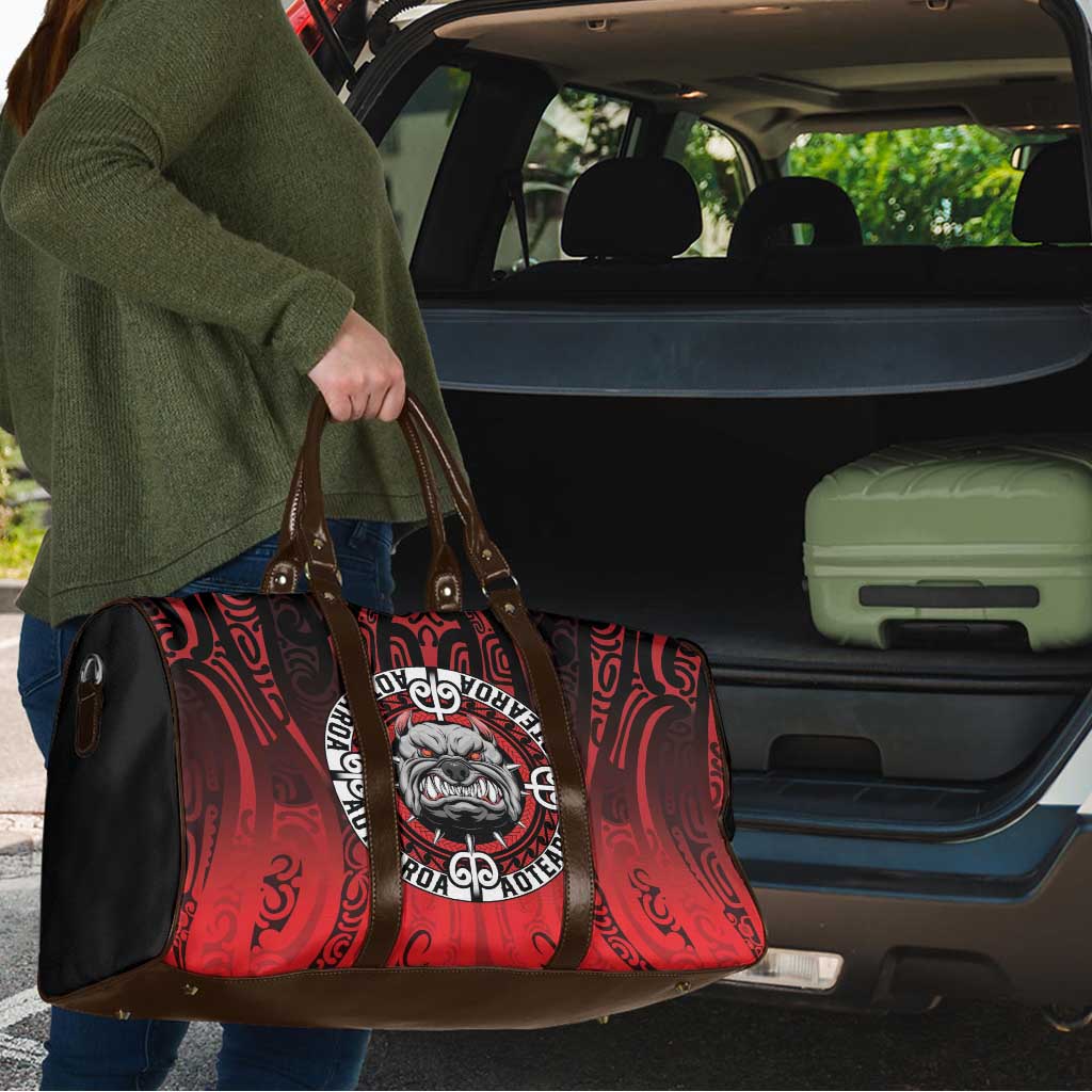 Aotearoa Bulldog Travel Bag New Zealand Kowhaiwhai Tribal - Aussie Hoodie