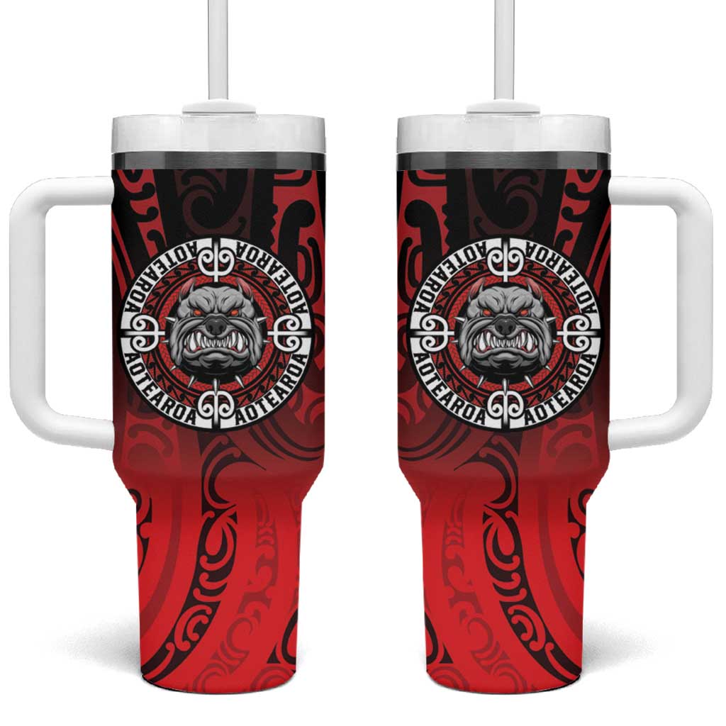 Aotearoa Bulldog Tumbler With Handle New Zealand Kowhaiwhai Tribal