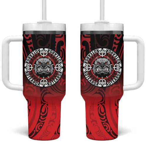Aotearoa Bulldog Tumbler With Handle New Zealand Kowhaiwhai Tribal