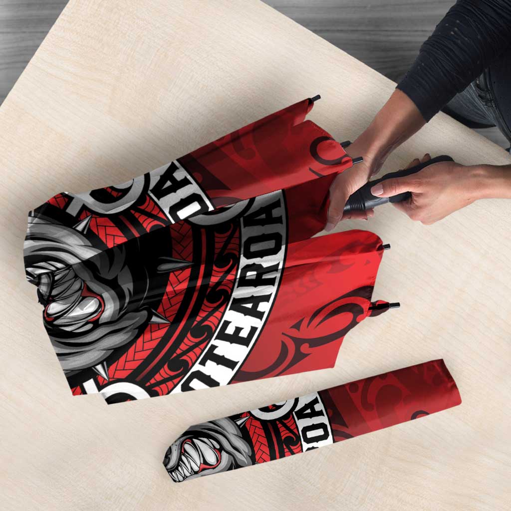 Aotearoa Bulldog Umbrella New Zealand Kowhaiwhai Tribal - Aussie Hoodie