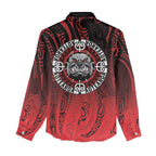 Aotearoa Bulldog Women Casual Shirt New Zealand Kowhaiwhai Tribal