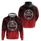 Aotearoa Bulldog Zip Hoodie New Zealand Kowhaiwhai Tribal