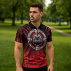 Aotearoa Bulldog Zipper Polo Shirt New Zealand Kowhaiwhai Tribal - Aussie Hoodie