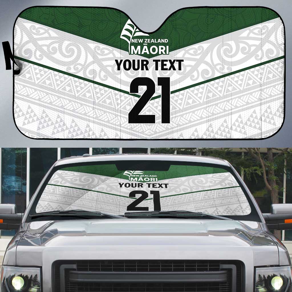 Custom New Zealand Maori Niho Taniwha Auto Sun Shade - Aussie Hoodie