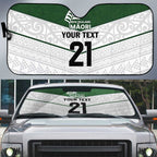 Custom New Zealand Maori Niho Taniwha Auto Sun Shade - Aussie Hoodie