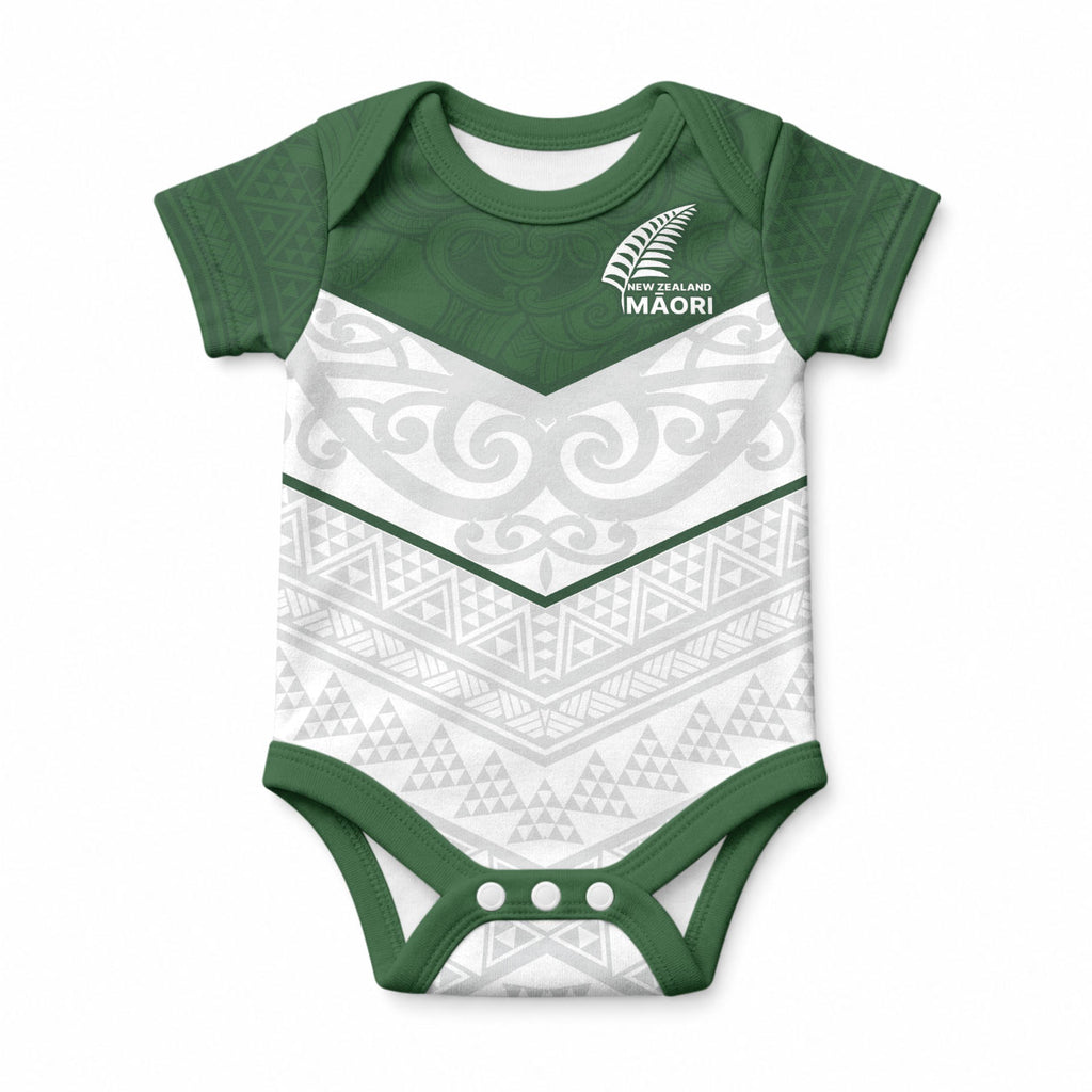 Custom New Zealand Maori Niho Taniwha Baby Onesie