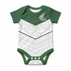 Custom New Zealand Maori Niho Taniwha Baby Onesie
