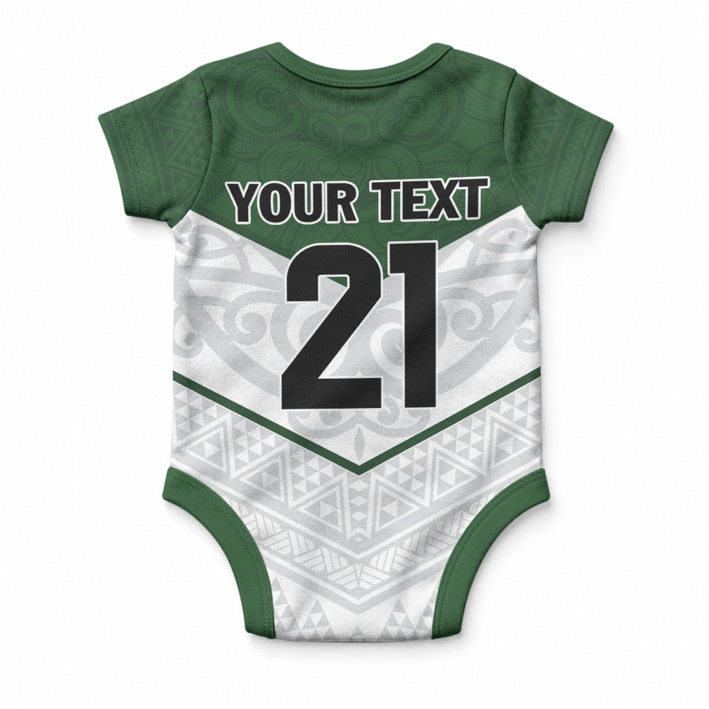 Custom New Zealand Maori Niho Taniwha Baby Onesie