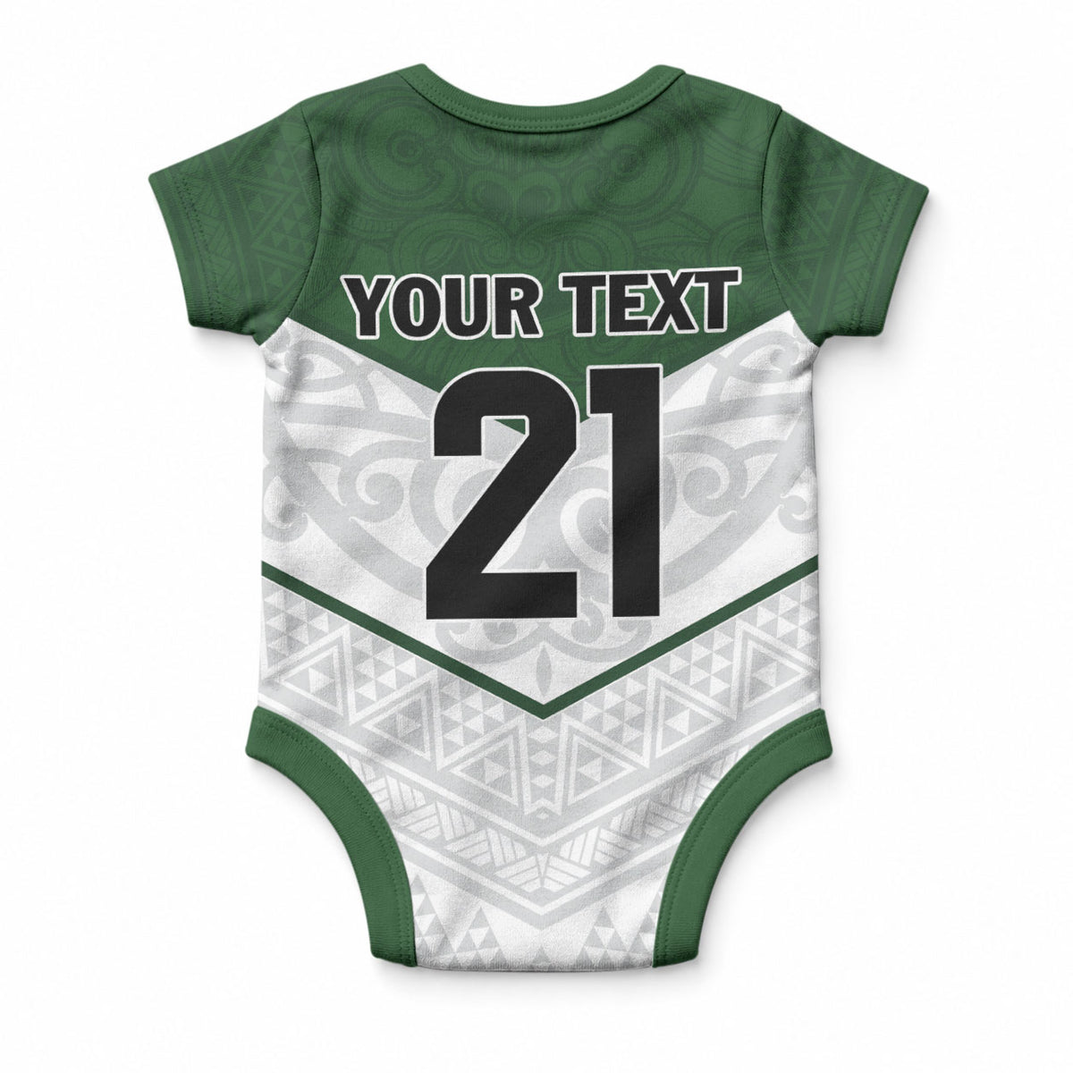 Custom New Zealand Maori Niho Taniwha Baby Onesie
