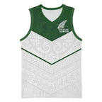 Custom New Zealand Maori Niho Taniwha Basketball Jersey - Aussie Hoodie