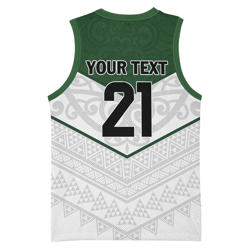 Custom New Zealand Maori Niho Taniwha Basketball Jersey - Aussie Hoodie