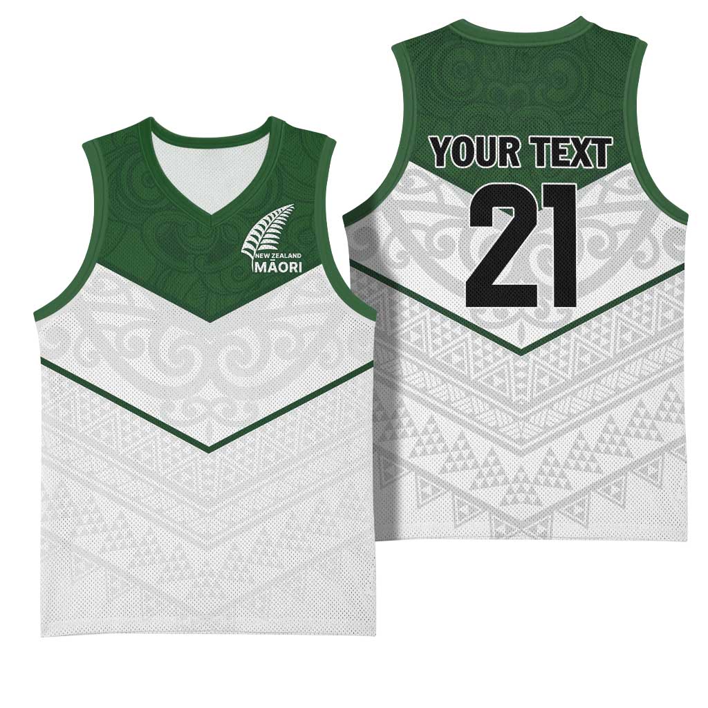 Custom New Zealand Maori Niho Taniwha Basketball Jersey - Aussie Hoodie