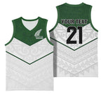 Custom New Zealand Maori Niho Taniwha Basketball Jersey - Aussie Hoodie