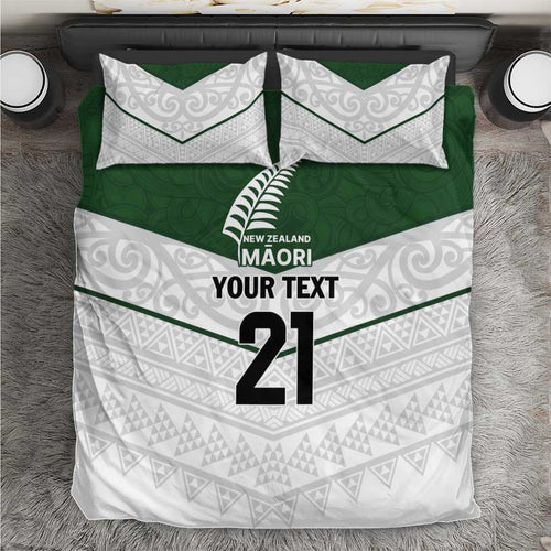 Custom New Zealand Maori Niho Taniwha Bedding Set