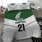 Custom New Zealand Maori Niho Taniwha Bedding Set