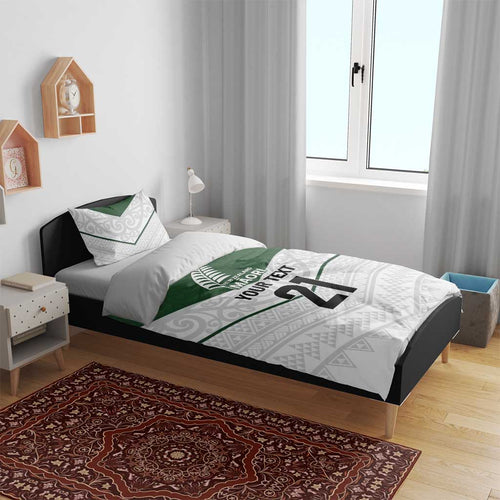 Custom New Zealand Maori Niho Taniwha Bedding Set