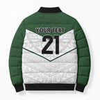 Custom New Zealand Maori Niho Taniwha Bomber Puffer Jacket - Aussie Hoodie
