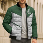 Custom New Zealand Maori Niho Taniwha Bomber Puffer Jacket - Aussie Hoodie