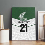 Custom New Zealand Maori Niho Taniwha Canvas Wall Art