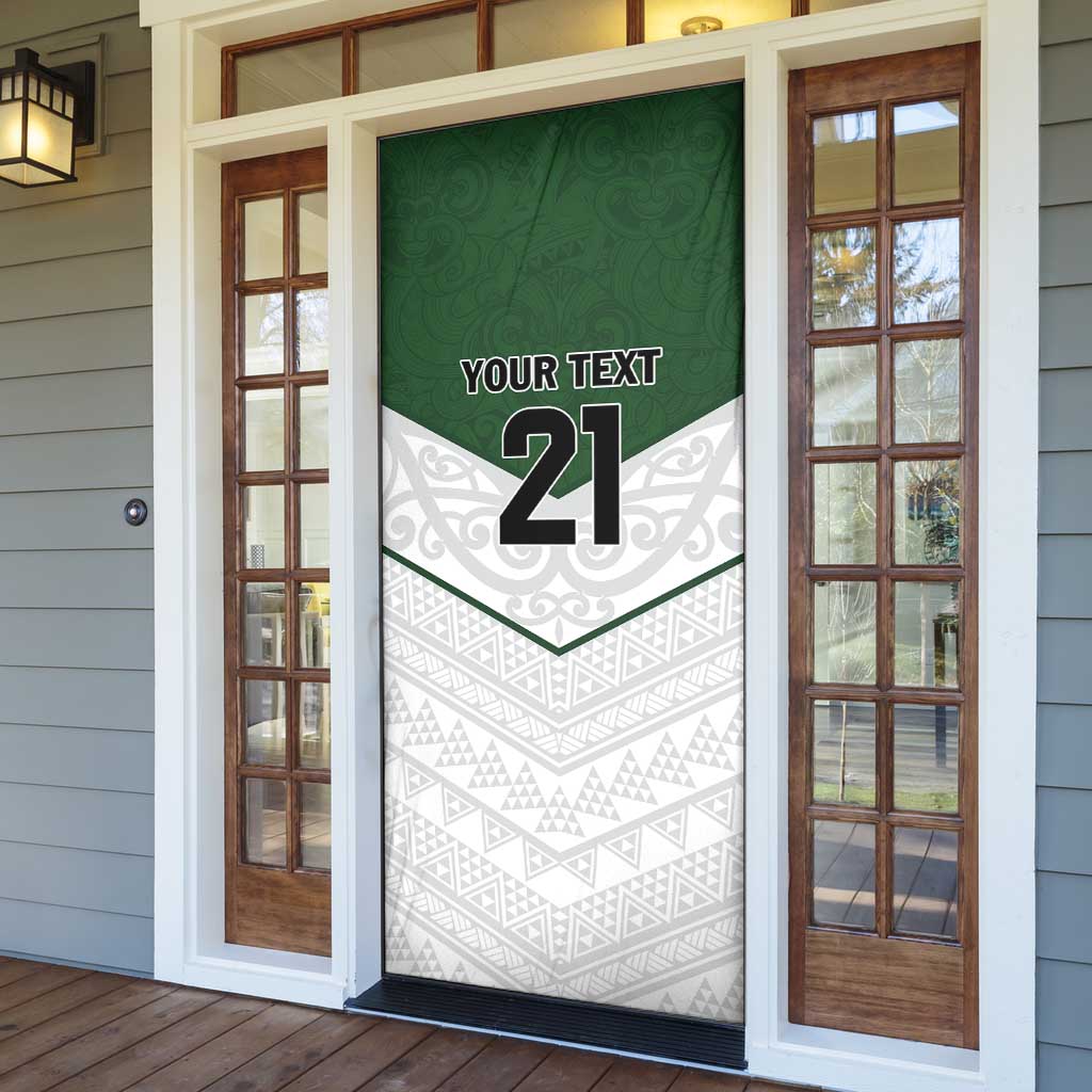 Custom New Zealand Maori Niho Taniwha Door Cover - Aussie Hoodie