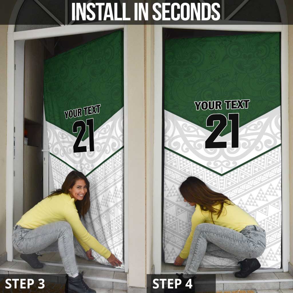 Custom New Zealand Maori Niho Taniwha Door Cover - Aussie Hoodie