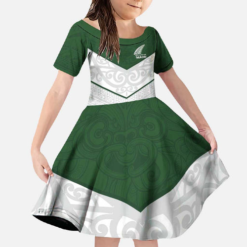 Custom New Zealand Maori Niho Taniwha Family Matching Mermaid Dress and Hawaiian Shirt