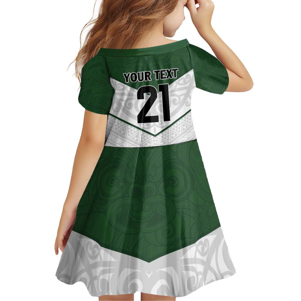 Custom New Zealand Maori Niho Taniwha Family Matching Off Shoulder Short Dress and Hawaiian Shirt