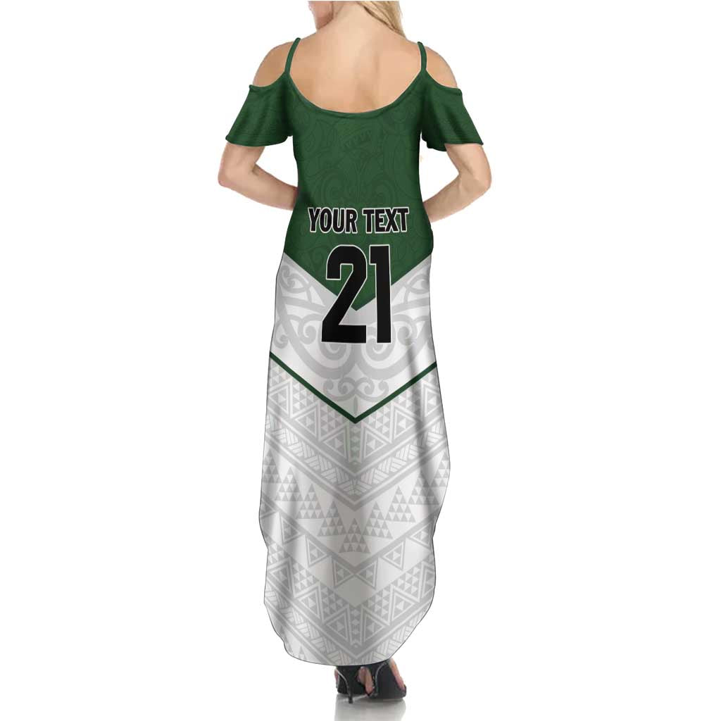 Custom New Zealand Maori Niho Taniwha Family Matching Summer Maxi Dress and Hawaiian Shirt