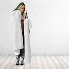 Custom New Zealand Maori Niho Taniwha Hooded Blanket