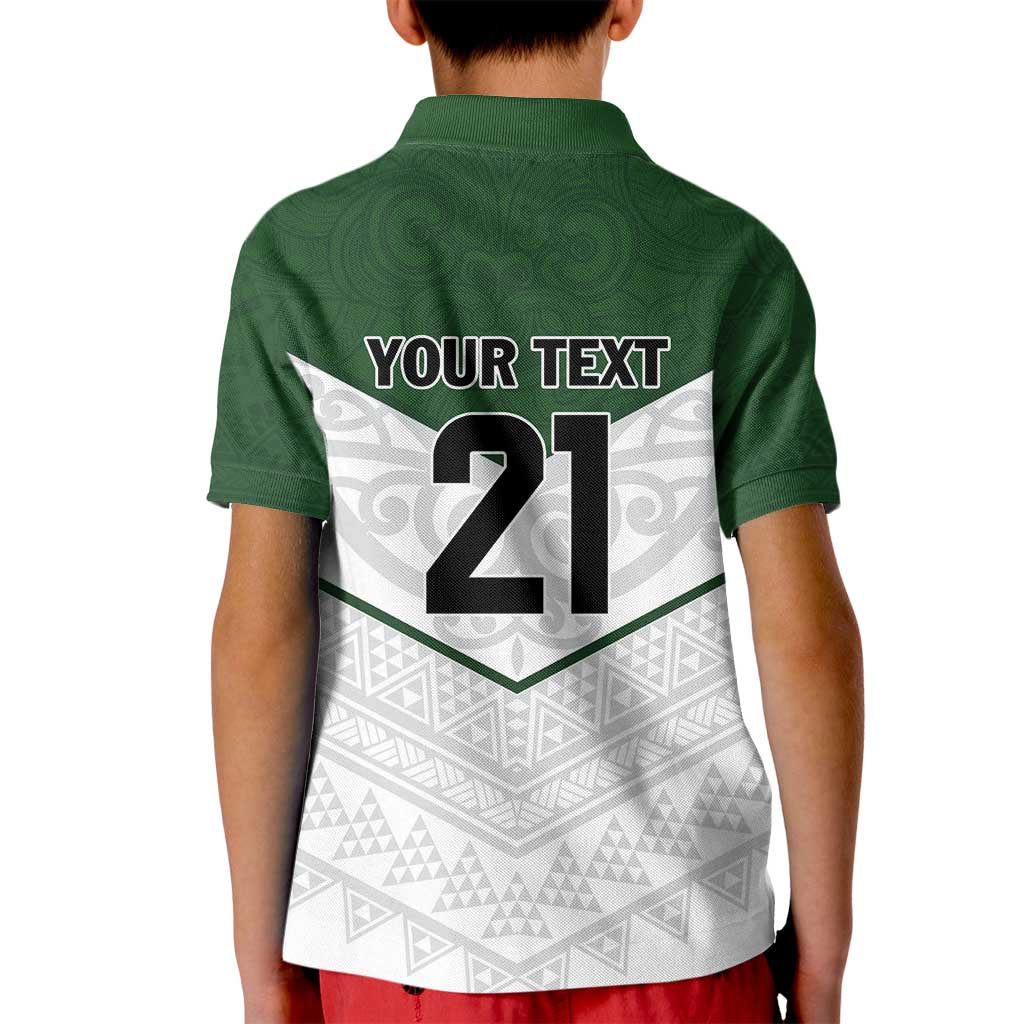 Custom New Zealand Maori Niho Taniwha Kid Polo Shirt