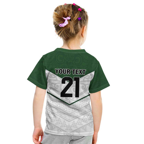 Custom New Zealand Maori Niho Taniwha Kid T Shirt