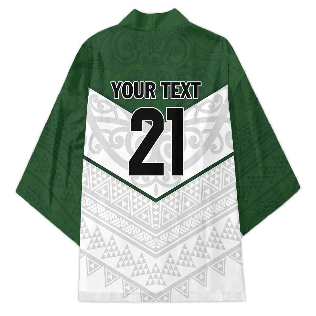 Custom New Zealand Maori Niho Taniwha Kimono - Aussie Hoodie