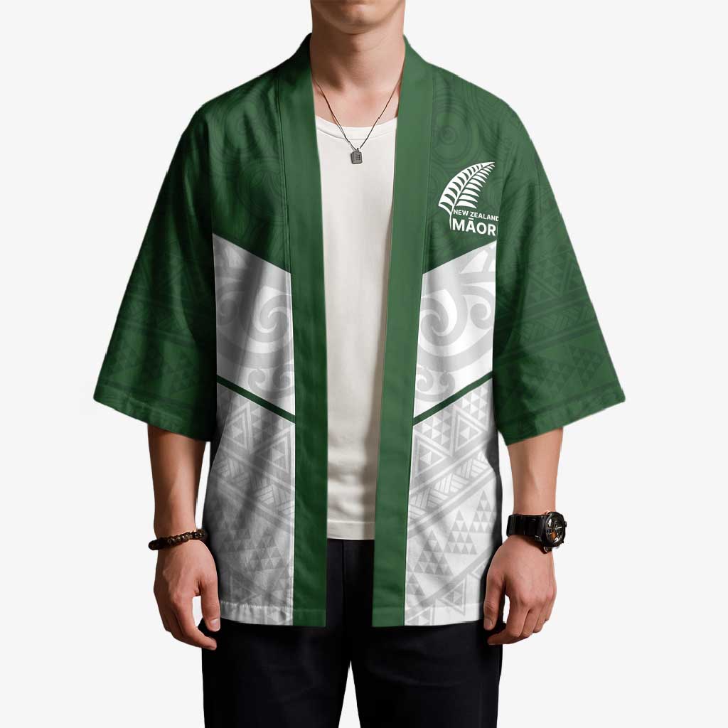 Custom New Zealand Maori Niho Taniwha Kimono - Aussie Hoodie