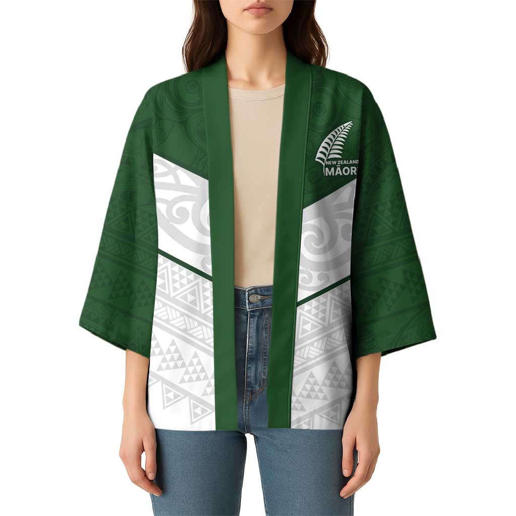 Custom New Zealand Maori Niho Taniwha Kimono - Aussie Hoodie