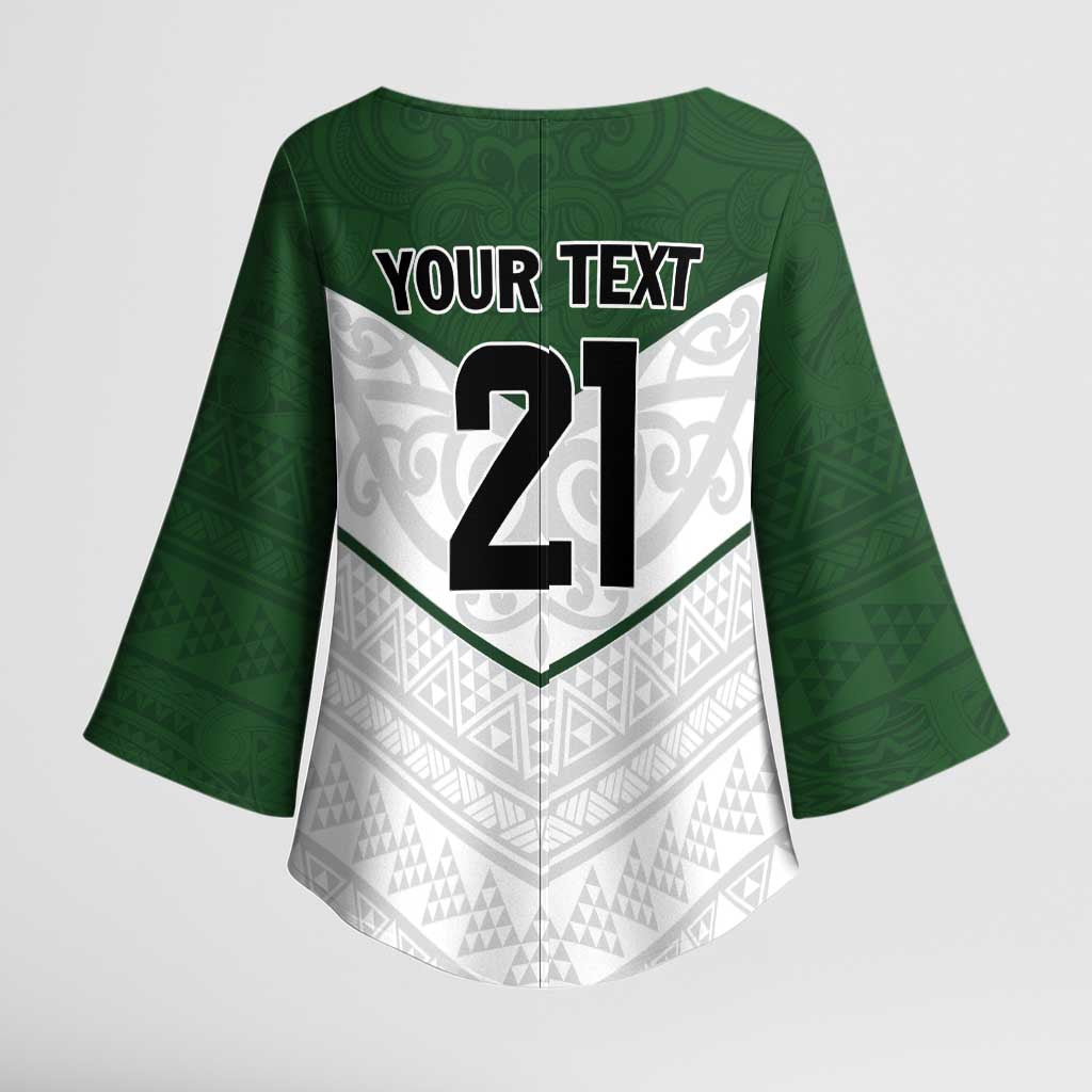 Custom New Zealand Maori Niho Taniwha Kimono Sleeve Blouse - Aussie Hoodie