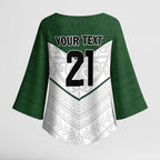 Custom New Zealand Maori Niho Taniwha Kimono Sleeve Blouse - Aussie Hoodie