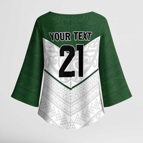 Custom New Zealand Maori Niho Taniwha Kimono Sleeve Blouse - Aussie Hoodie