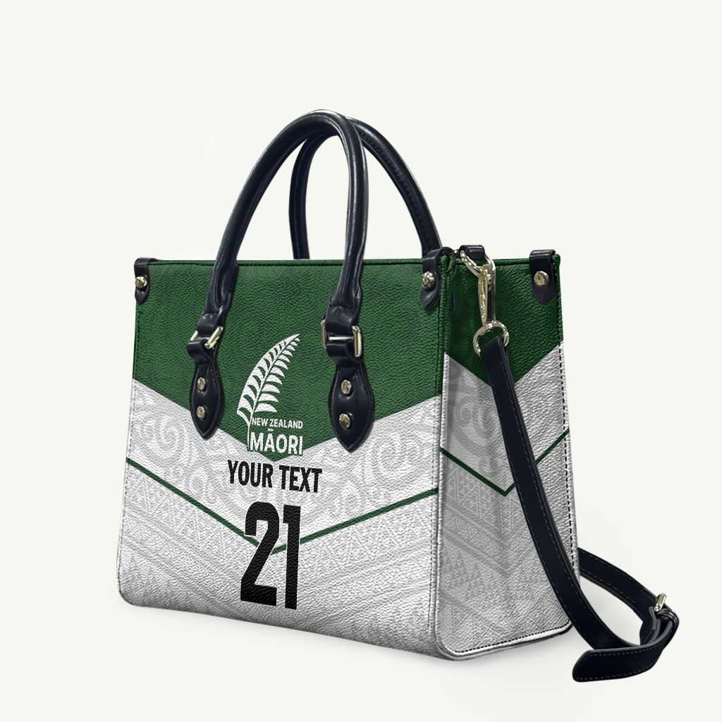 Custom New Zealand Maori Niho Taniwha Leather Bag - Aussie Hoodie