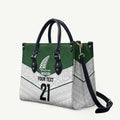 Custom New Zealand Maori Niho Taniwha Leather Bag - Aussie Hoodie