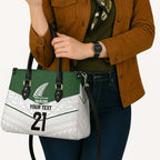 Custom New Zealand Maori Niho Taniwha Leather Bag - Aussie Hoodie