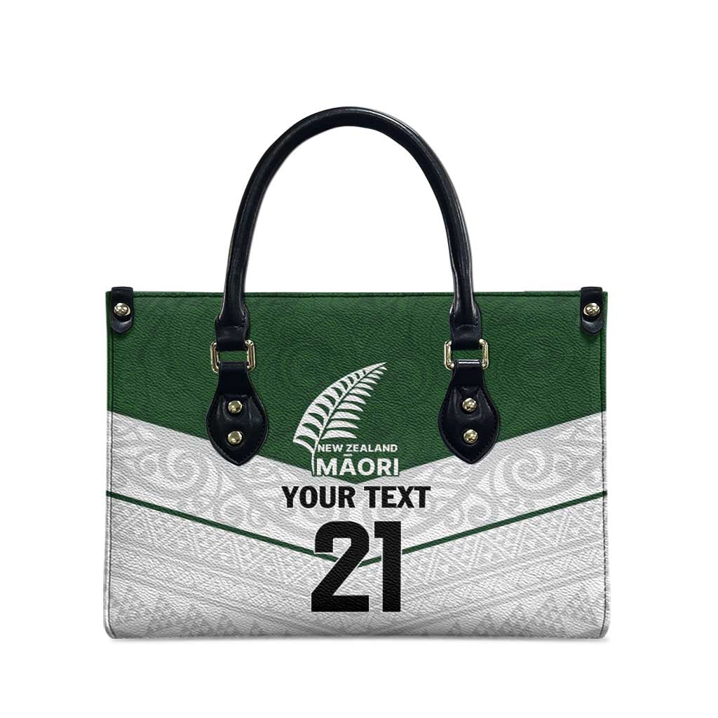 Custom New Zealand Maori Niho Taniwha Leather Bag - Aussie Hoodie