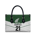 Custom New Zealand Maori Niho Taniwha Leather Bag - Aussie Hoodie